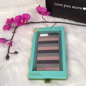 ♠️ Kate Spade Striped IPhone 8 Plus/ 7 Plus.